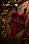 SegretGem® – Sexy Velvet Bodysuit | Size L