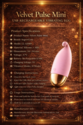 Velvet Pulse Mini – USB Rechargeable Vibrating Egg 💎