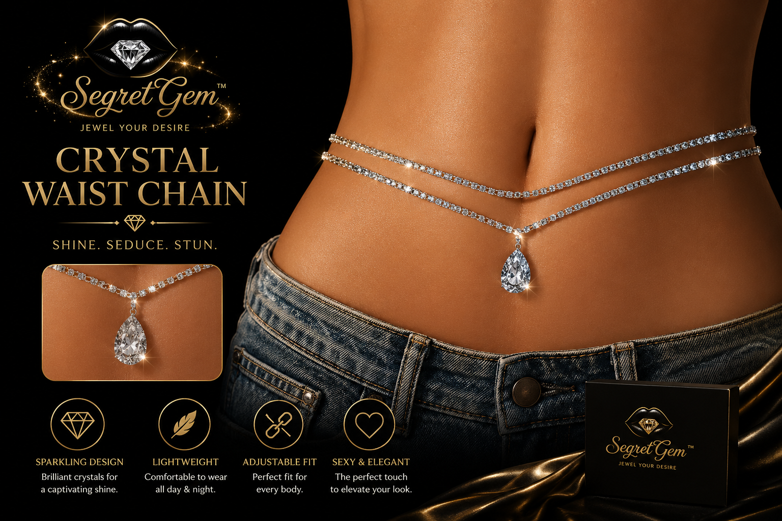 SegretGem™ Crystal Waist Chain