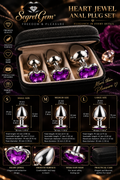 Heart Jewel – Set of 3 Anal Plugs